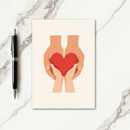 Heartfelt Hands Fathers Day Card