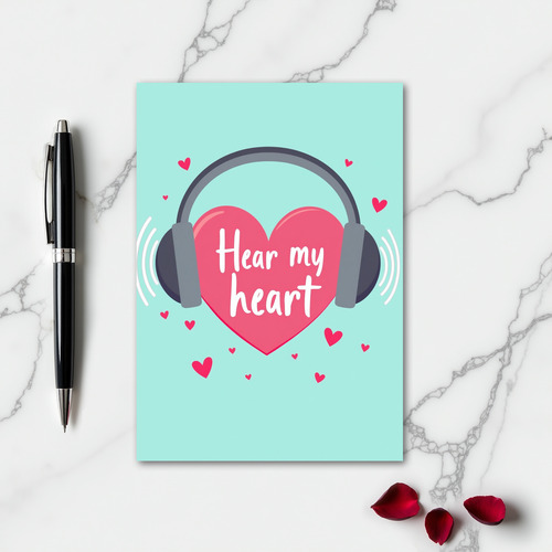Heartfelt Headphones Card