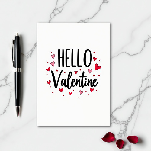 Heartfelt Hello Valentine Card