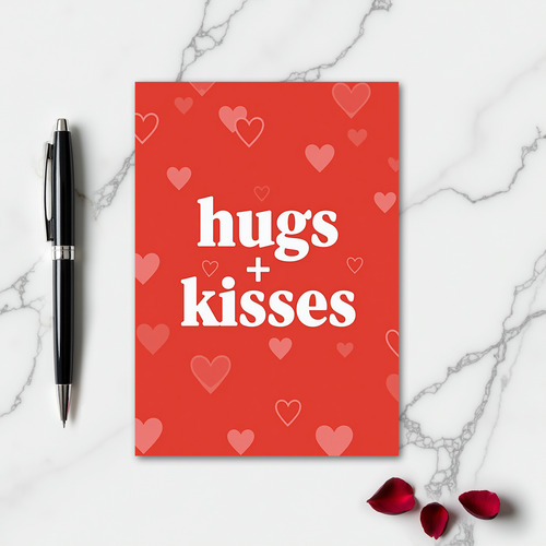 Heartfelt Hugs Kisses Style Card