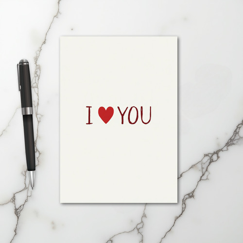 Heartfelt I Love You Card