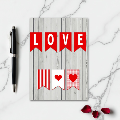 Heartfelt Love Banner Card
