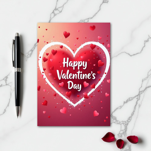 Heartfelt Love Heart Valentine Card