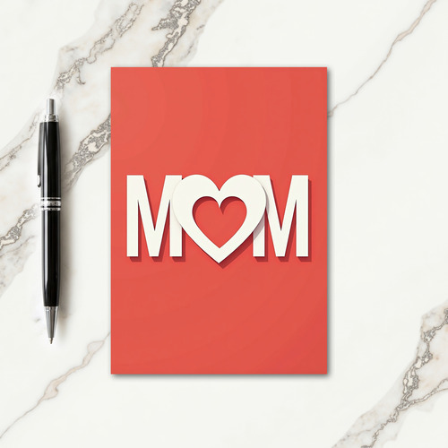 Heartfelt Love Letter Mothers Day Card