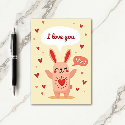 Heartfelt Love Mom Card