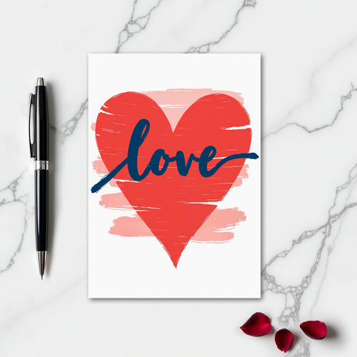 Heartfelt Love Painting Card