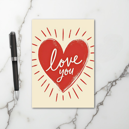 Heartfelt Love You Card
