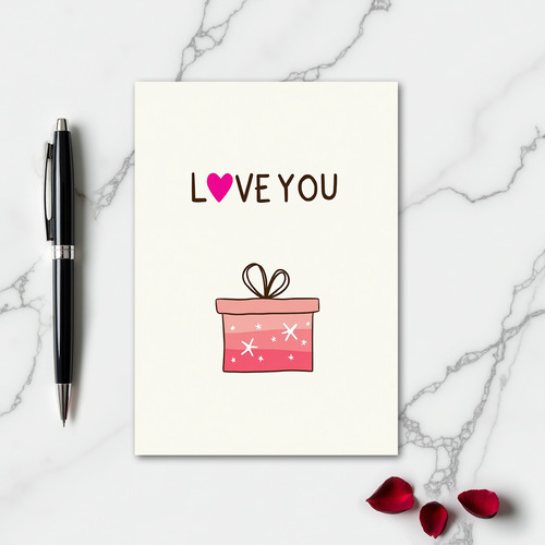 Heartfelt Love You Gift Card