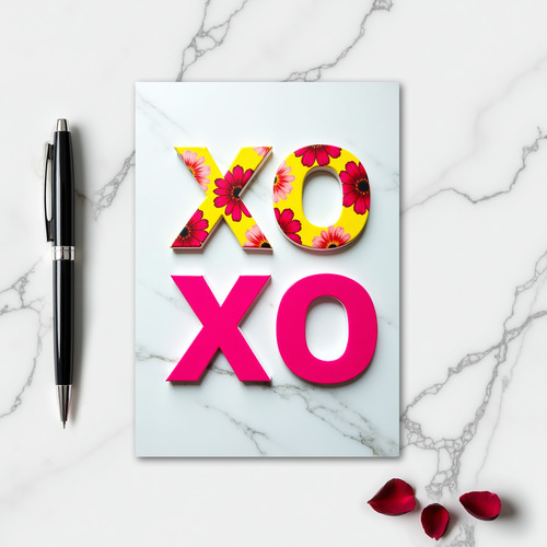 Heartfelt Marble Xoxo Card