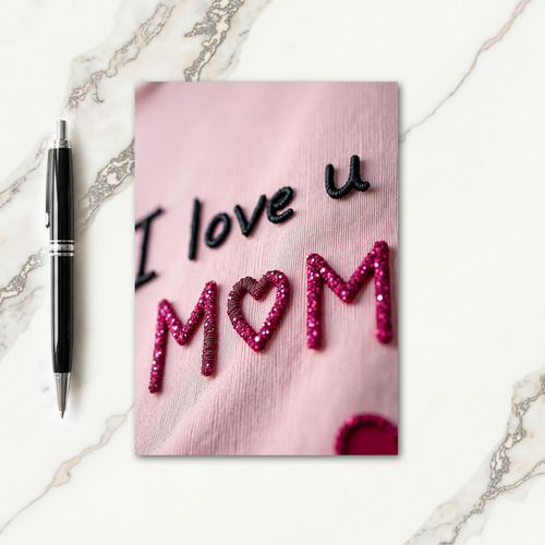 Heartfelt Message Embroidered Card