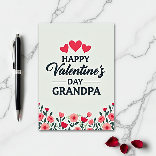 Heartfelt Minimalist Grandpa Card