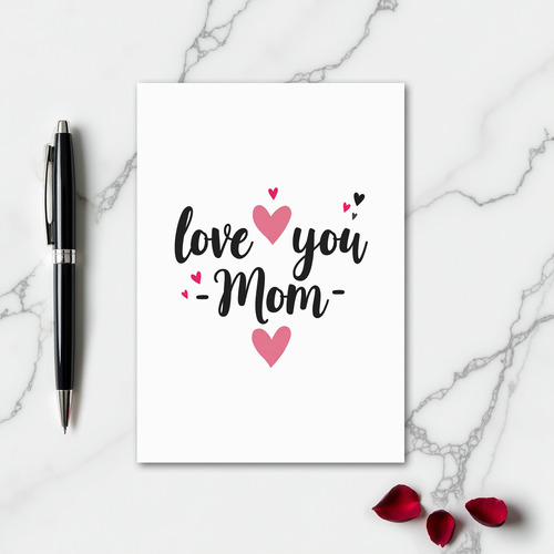 Heartfelt Minimalist Mom Card