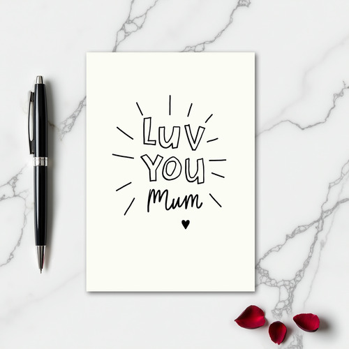 Heartfelt Minimalist Mum Card