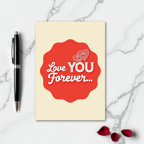 Heartfelt Modern Love You Card