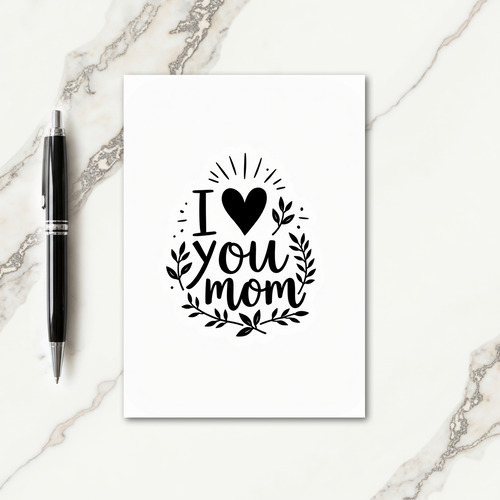 Heartfelt Mom Graphic Card