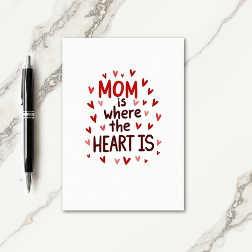 Heartfelt Moms Day Art Card