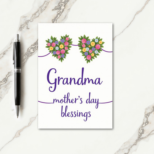 Heartfelt Mothers Day Blooms Card