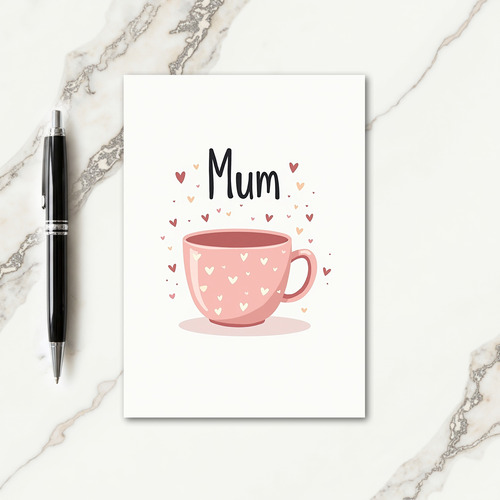 Heartfelt Mothers Day Cup Card