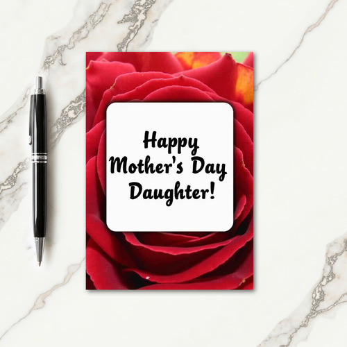 Heartfelt Mothers Day Daughter Card