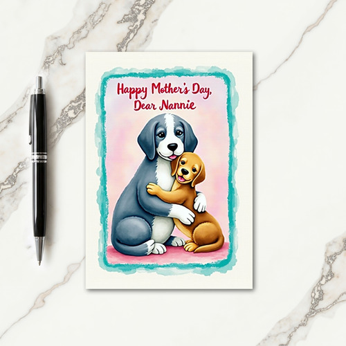 Heartfelt Mothers Day Dogs Card