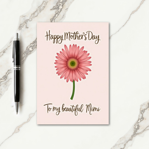 Heartfelt Mothers Day Flower Card