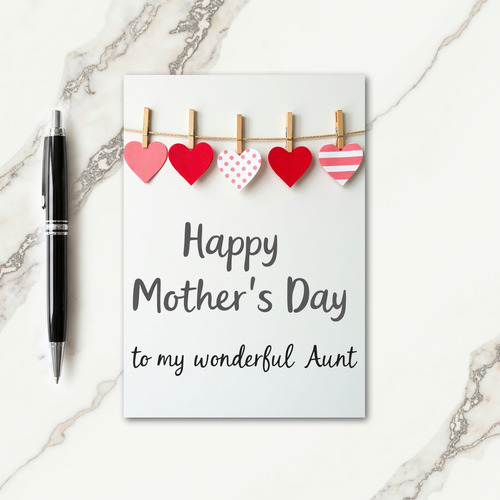 Heartfelt Mothers Day Garland Card