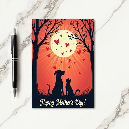 Heartfelt Mothers Day Scene Card