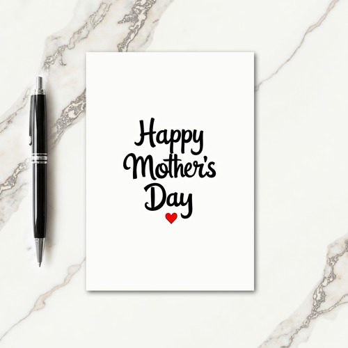 Heartfelt Mothers Day Script Card