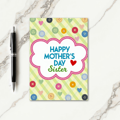 Heartfelt Mothers Day Sister Card