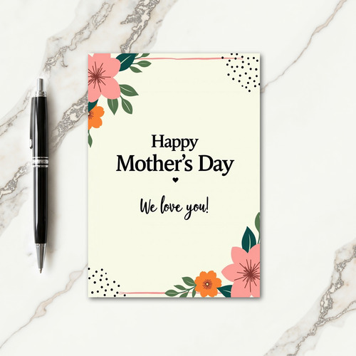 Heartfelt Mothers Day Wish Card