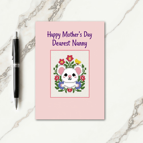 Heartfelt Mothers Day Wreath Card