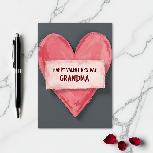 Heartfelt Painted Grandma Card