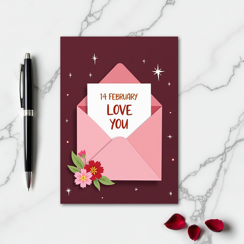 Heartfelt Papercraft Love You Card