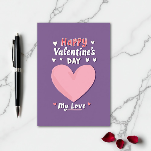Heartfelt Pastel Romance Card