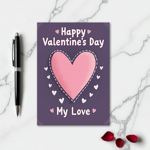 Heartfelt Pink Heart Card