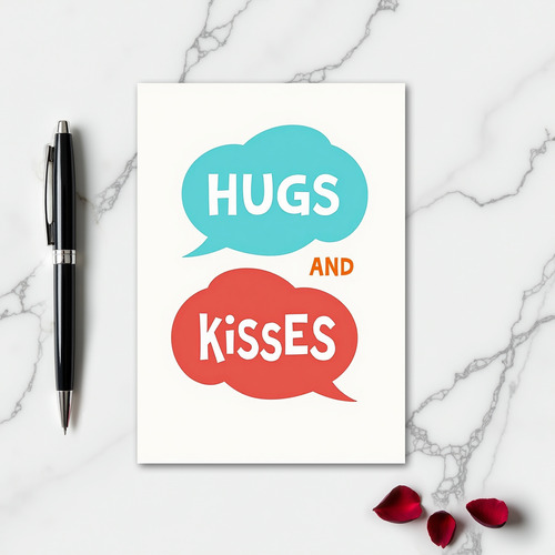 Heartfelt Pop Hugs And Kisses Card