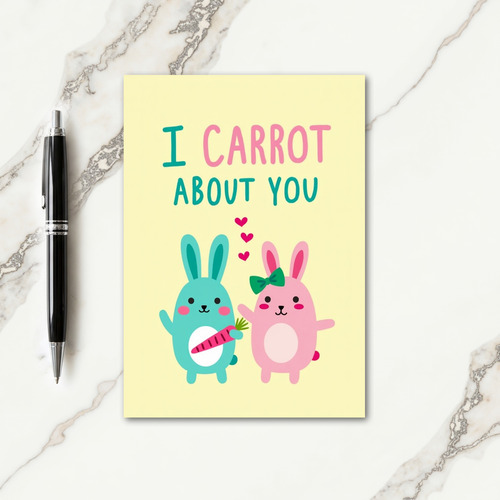 Heartfelt Rabbits Love Card