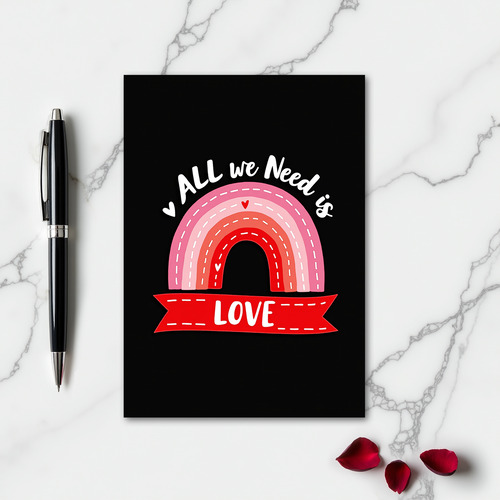 Heartfelt Rainbow Love Card