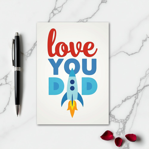 Heartfelt Rocket Dad Card