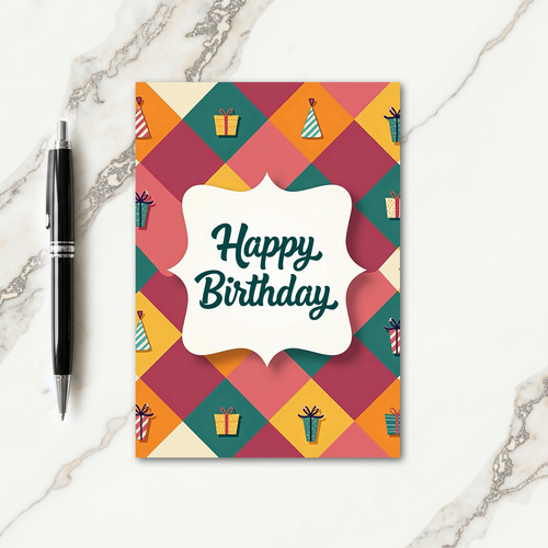 Heartfelt Script Birthday Card
