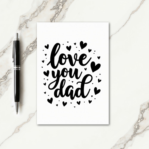 Heartfelt Script Fathers Day Card