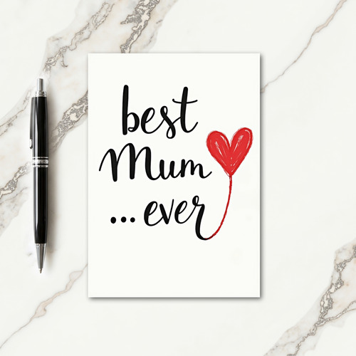 Heartfelt Script Mothers Day Card
