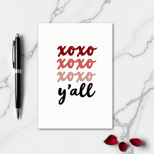 Heartfelt Script Xoxo Card