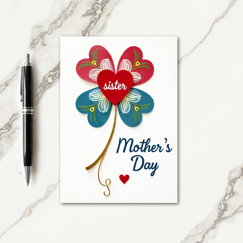Heartfelt Sister Day Bloom Card