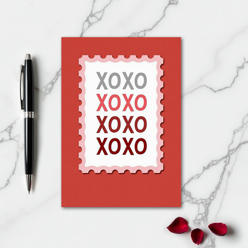 Heartfelt Stamp Xoxo Card
