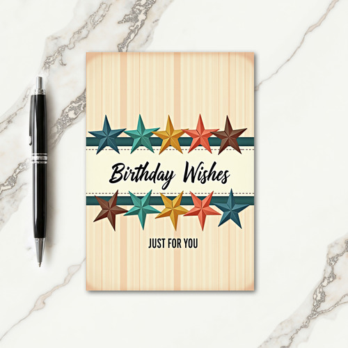 Heartfelt Starry Birthday Card