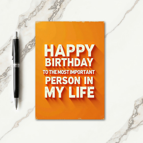 Heartfelt Typographic Card