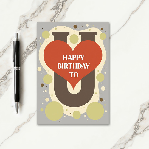 Heartfelt U Heart Card