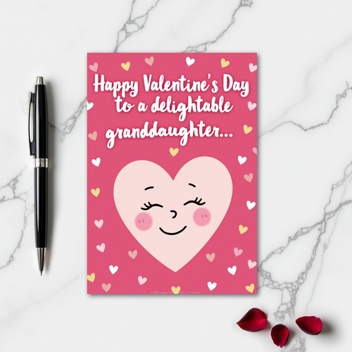 Heartfelt Valentine Granddaughter Card