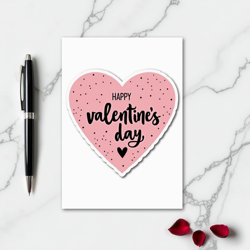 Heartfelt Valentines Day Paper Card